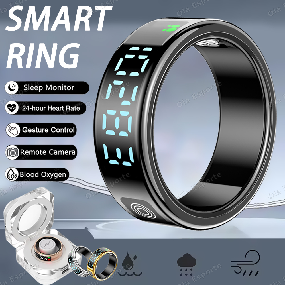 Blood Oxygen Monitor - SR08 Anello intelligente con scatola di