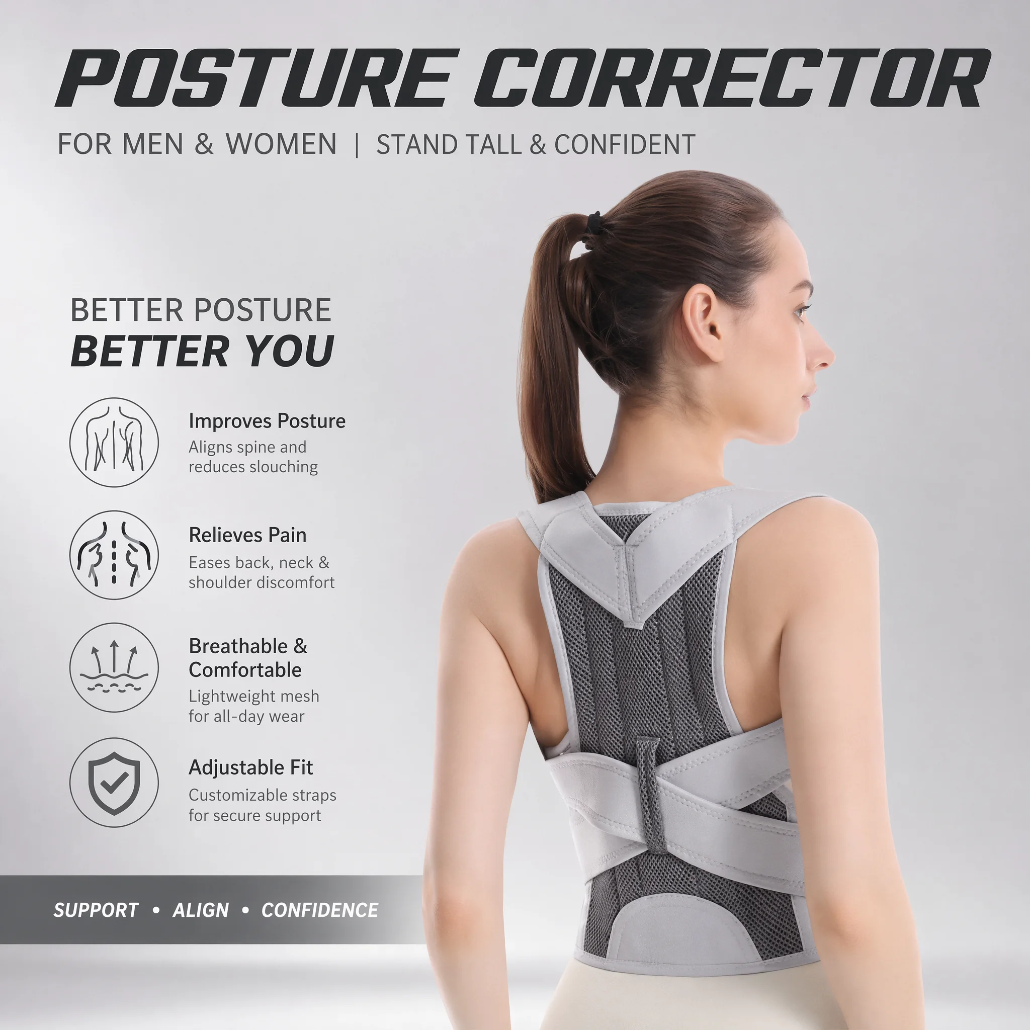 Posture Corrector Back Brace - Nuovo Design Correttore Posturale per Schiena