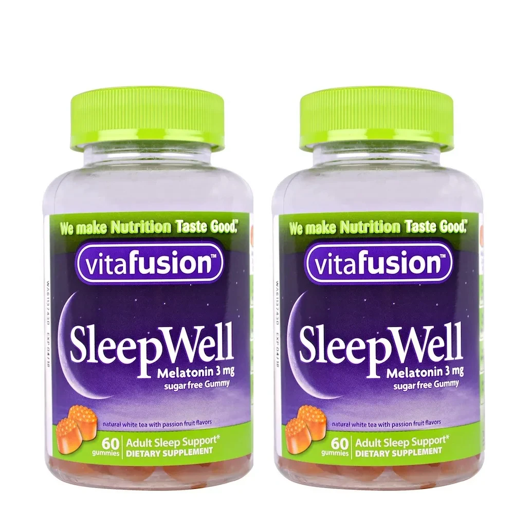 Health Wellness Month - 2 bottiglie di melatonina americana Vitafusion