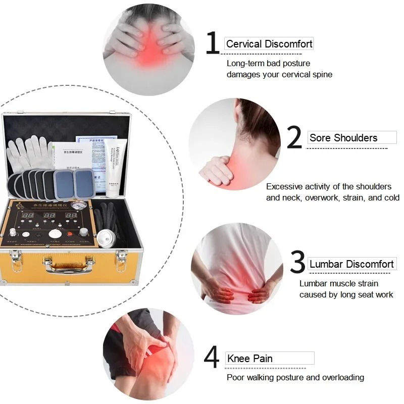 Health Wellness Home Care - Massaggiatore a Guanto Multifunzione per Terapia
