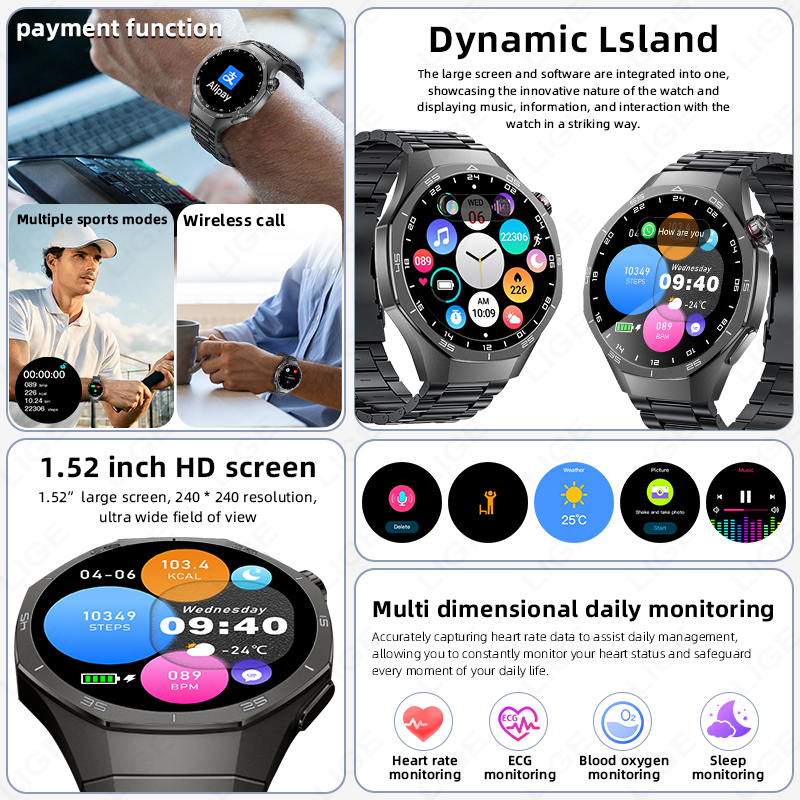 Smartwatch LIGE ECG per Androi - Health Wellness Trends 2026 recensione e prezzo