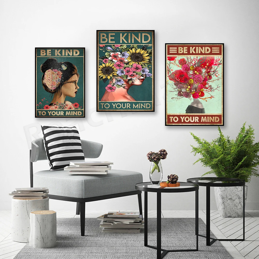 Tratta bene la mente: poster d - Mental Health Wellness Quotes recensione e prezzo