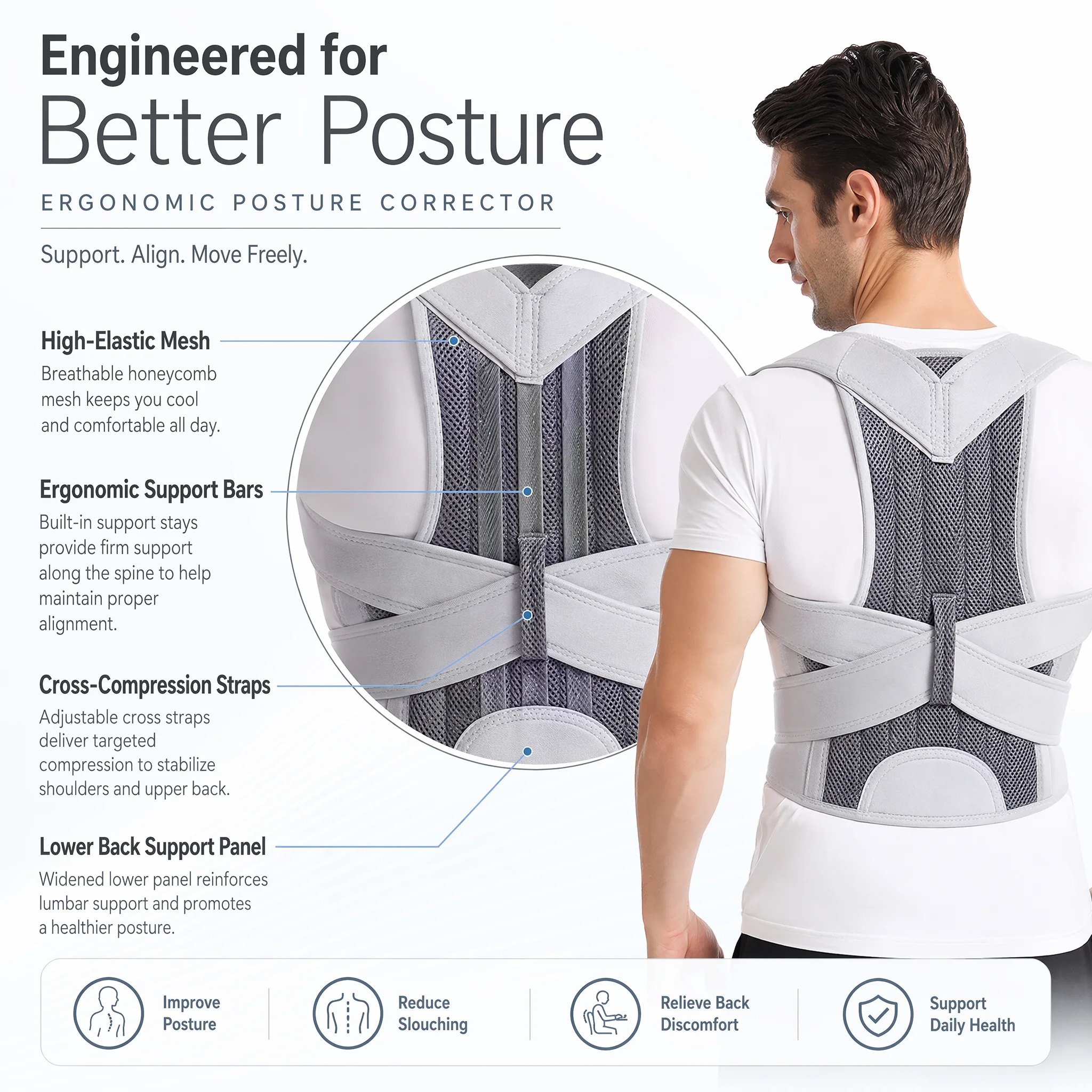 Nuovo Design Correttore Postur - Posture Corrector Back Brace recensione e prezzo