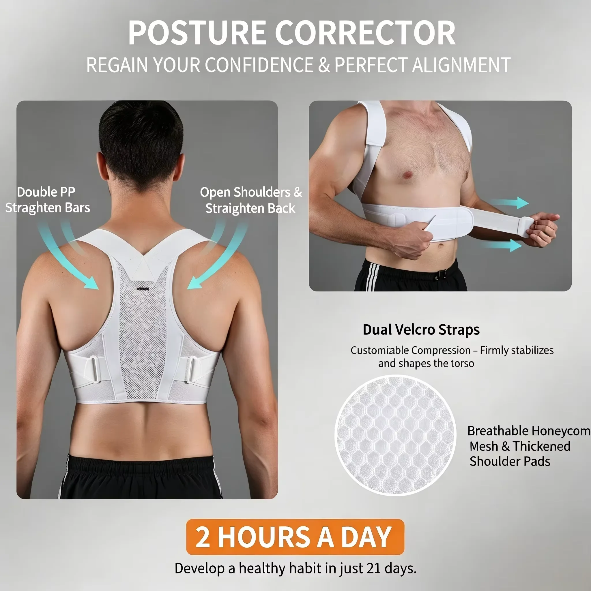 Correttore di Postura Regolabi - Posture Corrector Back Brace recensione e prezzo